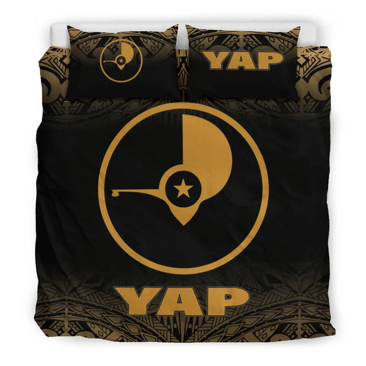 Yap Duvet Cover Set - Gold Fog Style