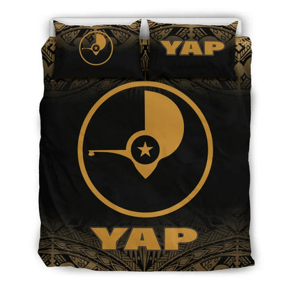 Yap Duvet Cover Set - Gold Fog Style
