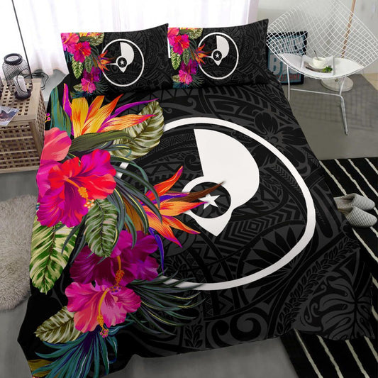 Yap Bedding Set - Polynesian Hibiscus Pattern