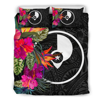 Yap Bedding Set - Polynesian Hibiscus Pattern