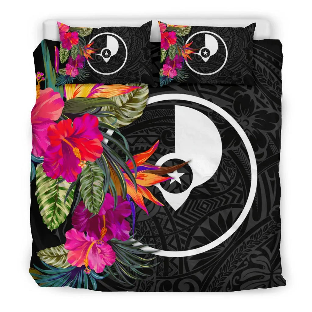 Yap Bedding Set - Polynesian Hibiscus Pattern