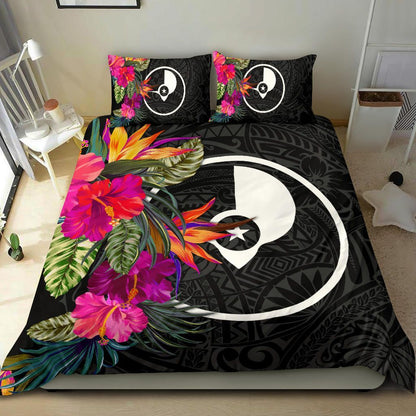 Yap Bedding Set - Polynesian Hibiscus Pattern