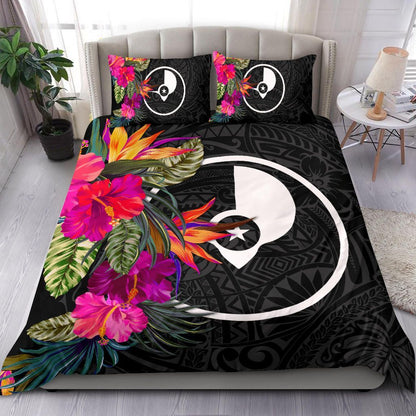 Yap Bedding Set - Polynesian Hibiscus Pattern