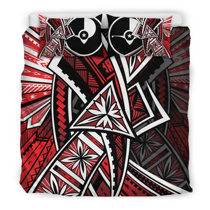 Yap Bedding Set - Tribal Flower Special Pattern Red Color