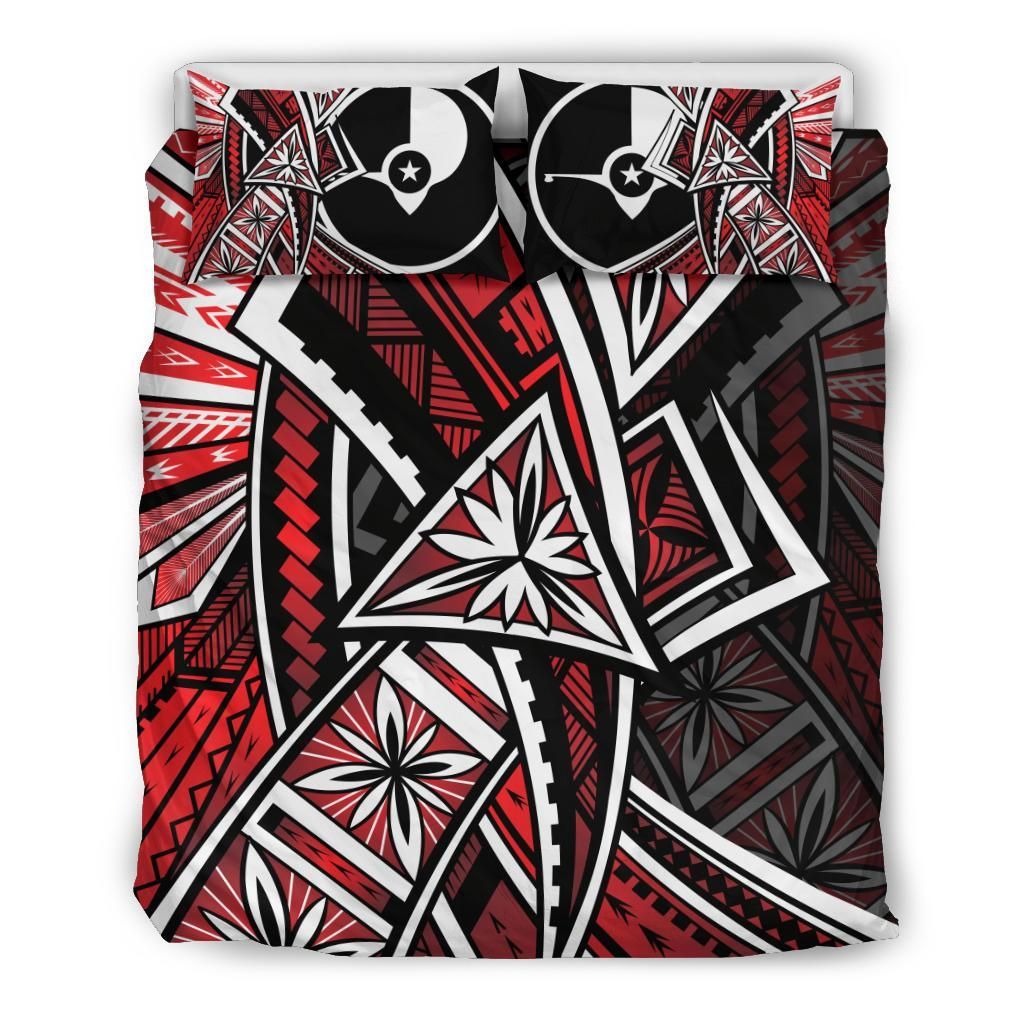 Yap Bedding Set - Tribal Flower Special Pattern Red Color