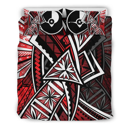 Yap Bedding Set - Tribal Flower Special Pattern Red Color