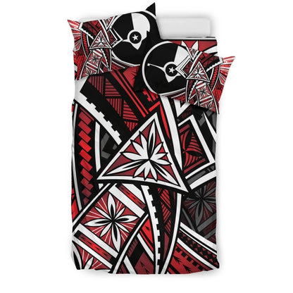 Yap Bedding Set - Tribal Flower Special Pattern Red Color
