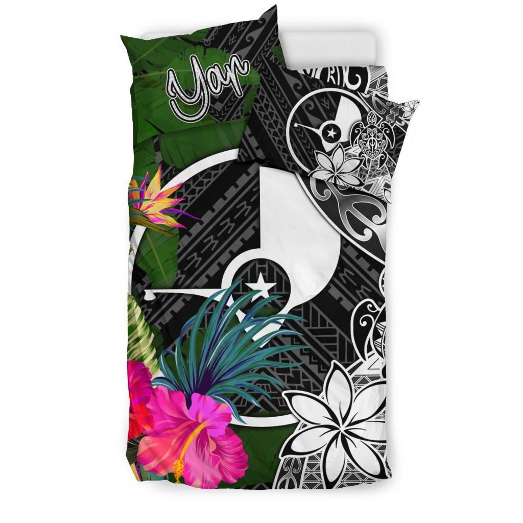 Yap Bedding Set - Turtle Plumeria Banana Leaf