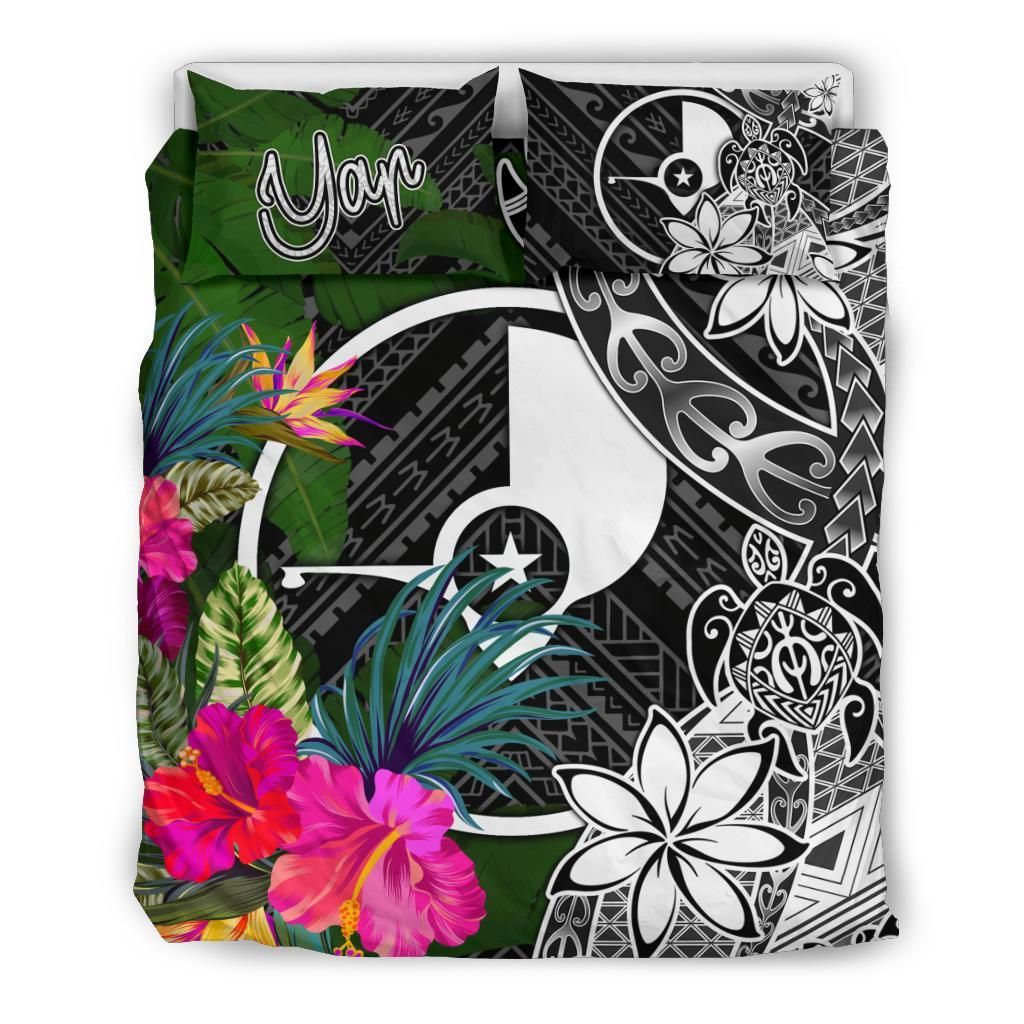 Yap Bedding Set - Turtle Plumeria Banana Leaf