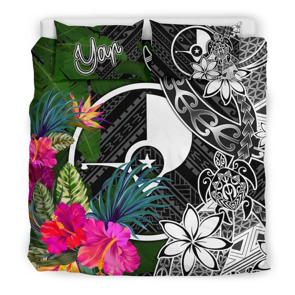 Yap Bedding Set - Turtle Plumeria Banana Leaf