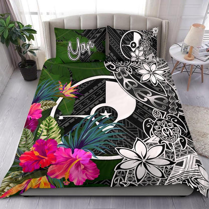 Yap Bedding Set - Turtle Plumeria Banana Leaf