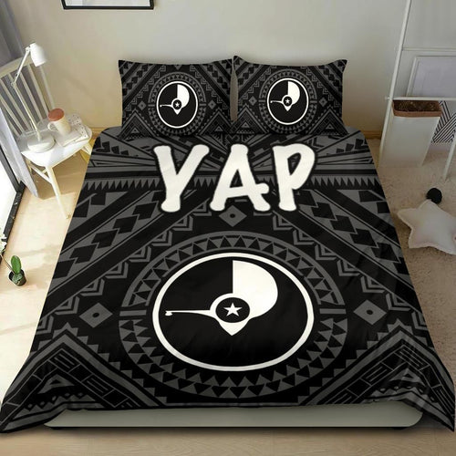 Yap Bedding Set - Yap Seal With Polynesian Tattoo Style