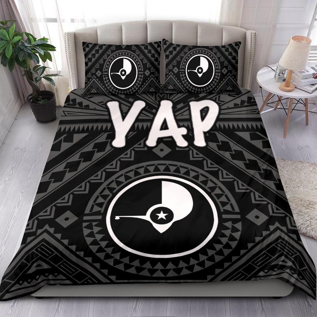 Yap Bedding Set - Yap Seal With Polynesian Tattoo Style