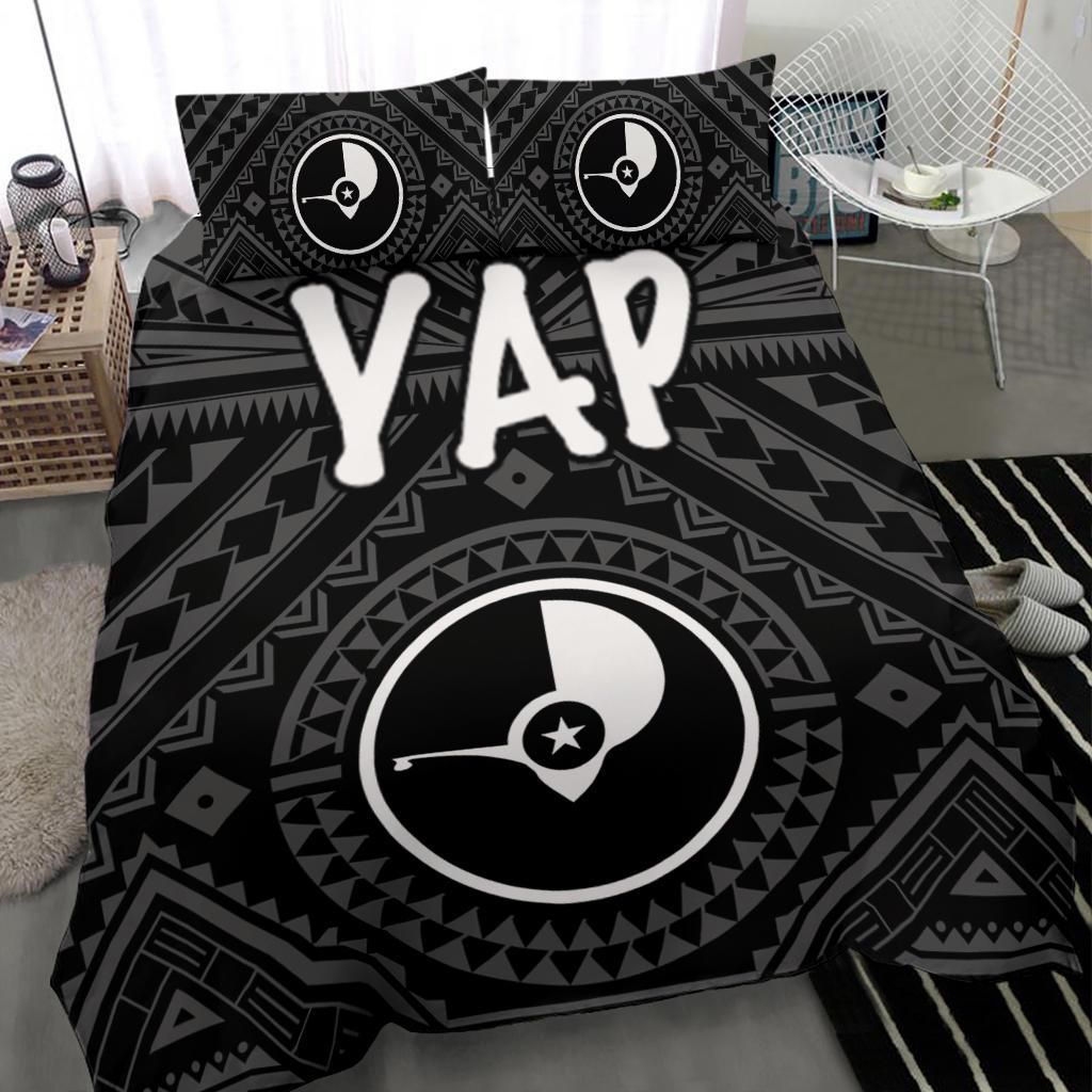 Yap Bedding Set - Yap Seal With Polynesian Tattoo Style