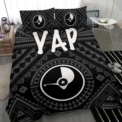 Yap Bedding Set - Yap Seal With Polynesian Tattoo Style