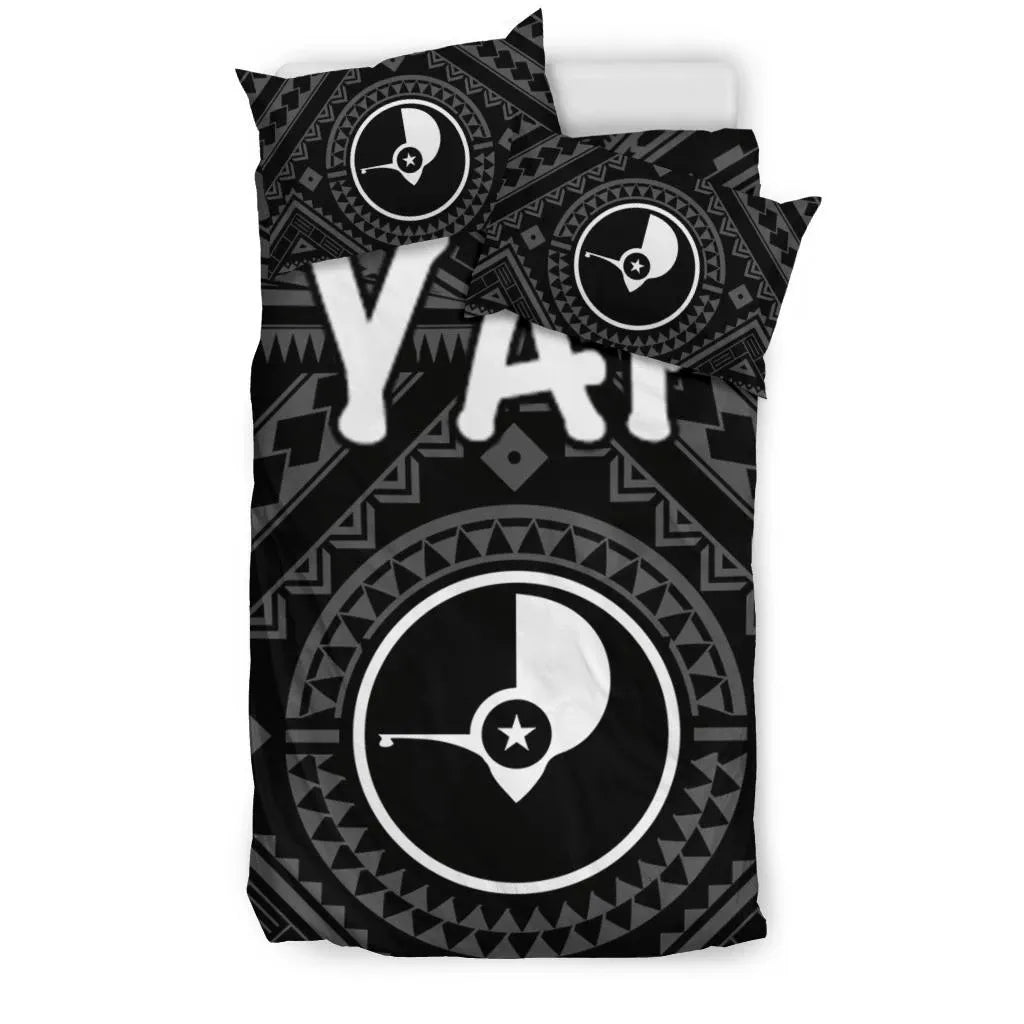 Yap Bedding Set - Yap Seal With Polynesian Tattoo Style