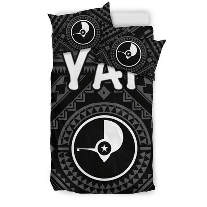 Yap Bedding Set - Yap Seal With Polynesian Tattoo Style