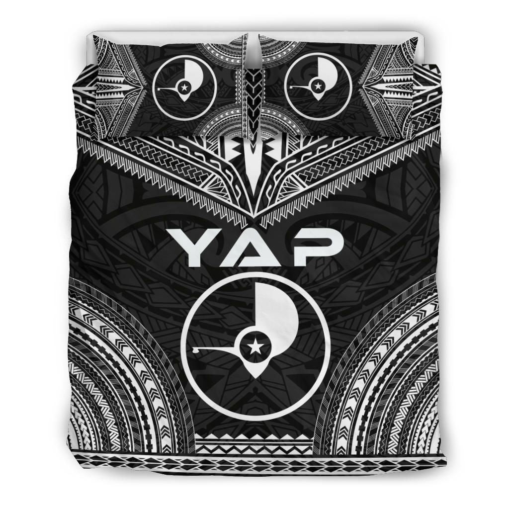 Yap Polynesian Chief Duvet Cover Set - Black Version