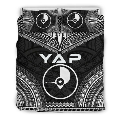 Yap Polynesian Chief Duvet Cover Set - Black Version