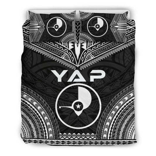 Yap Polynesian Chief Duvet Cover Set - Black Version