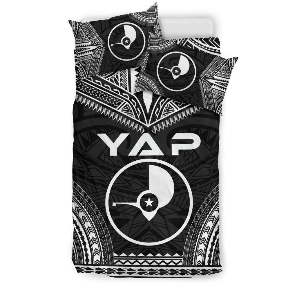 Yap Polynesian Chief Duvet Cover Set - Black Version