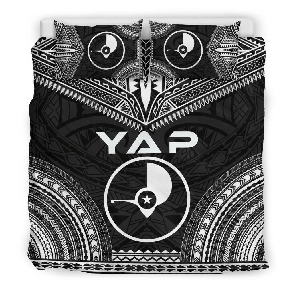 Yap Polynesian Chief Duvet Cover Set - Black Version