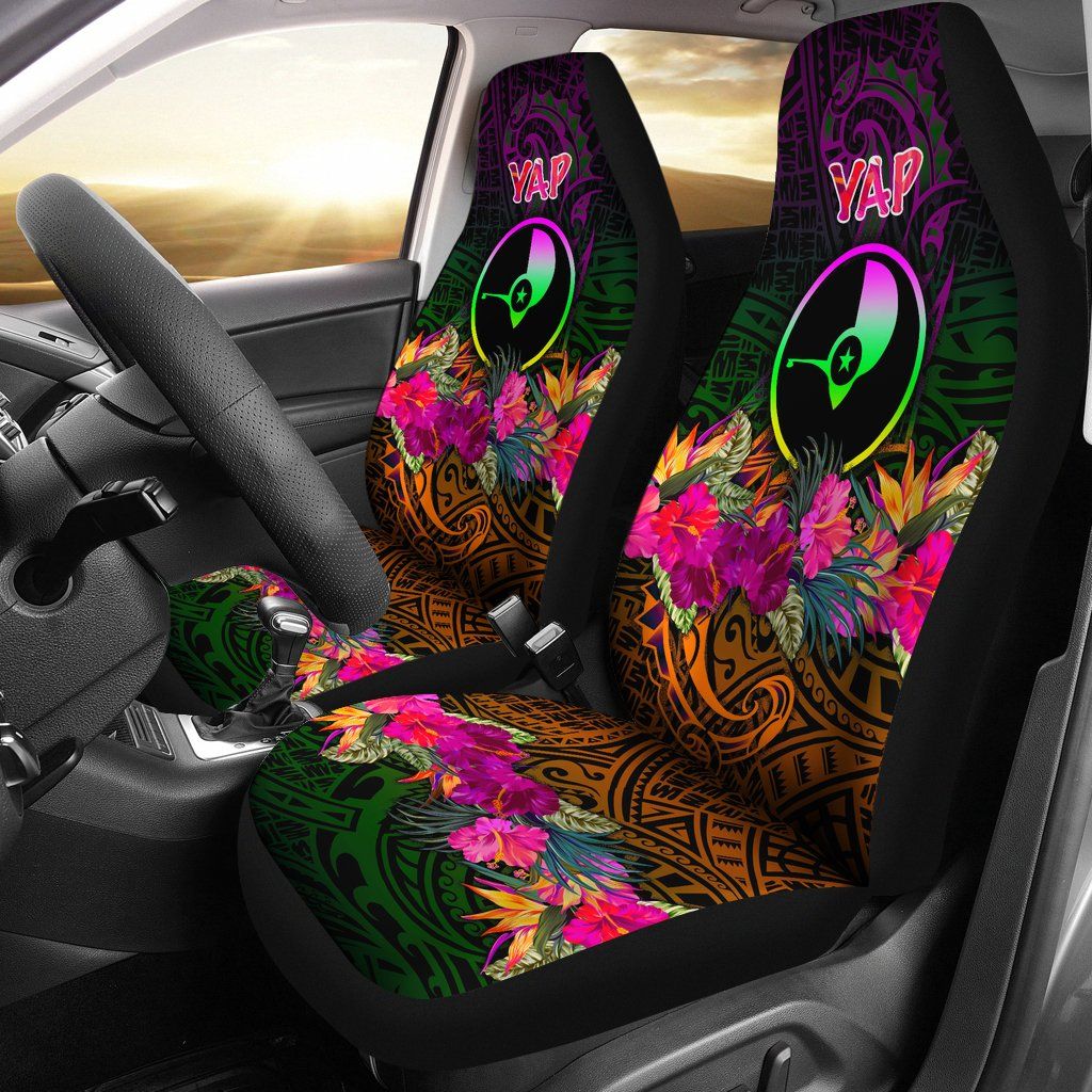 YAP Car Seat Covers - Summer Hibiscus