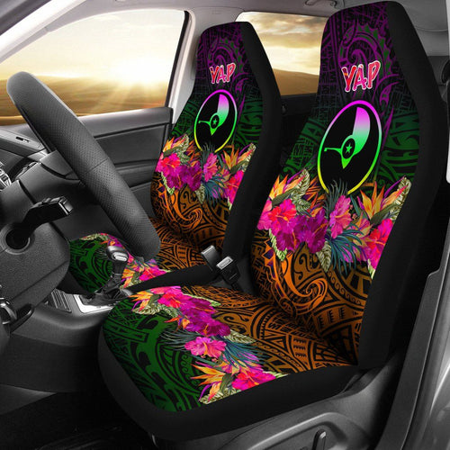 YAP Car Seat Covers - Summer Hibiscus