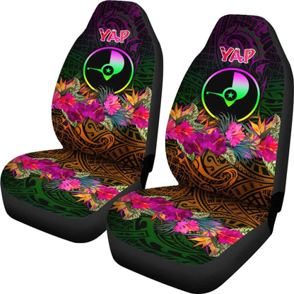 YAP Car Seat Covers - Summer Hibiscus