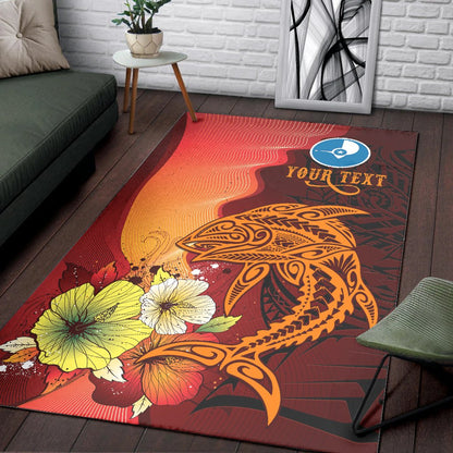 Yap Custom Personalised Area Rugs - Tribal Tuna Fish