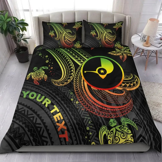 Yap Custom Personalised Bedding Set - Reggae Turtle