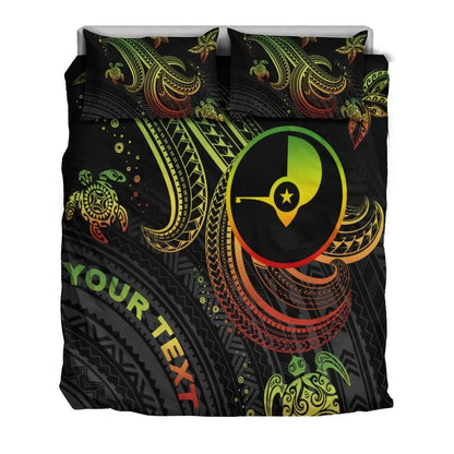 Yap Custom Personalised Bedding Set - Reggae Turtle
