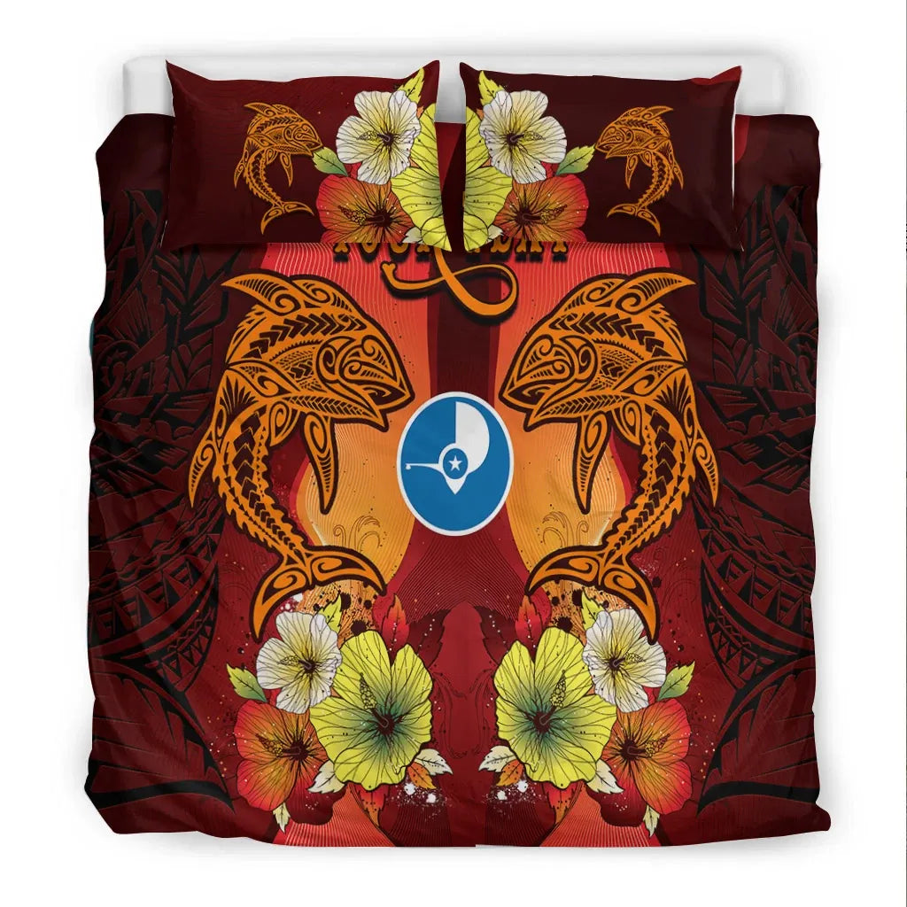 Yap Custom Personalised Bedding Sets - Tribal Tuna Fish