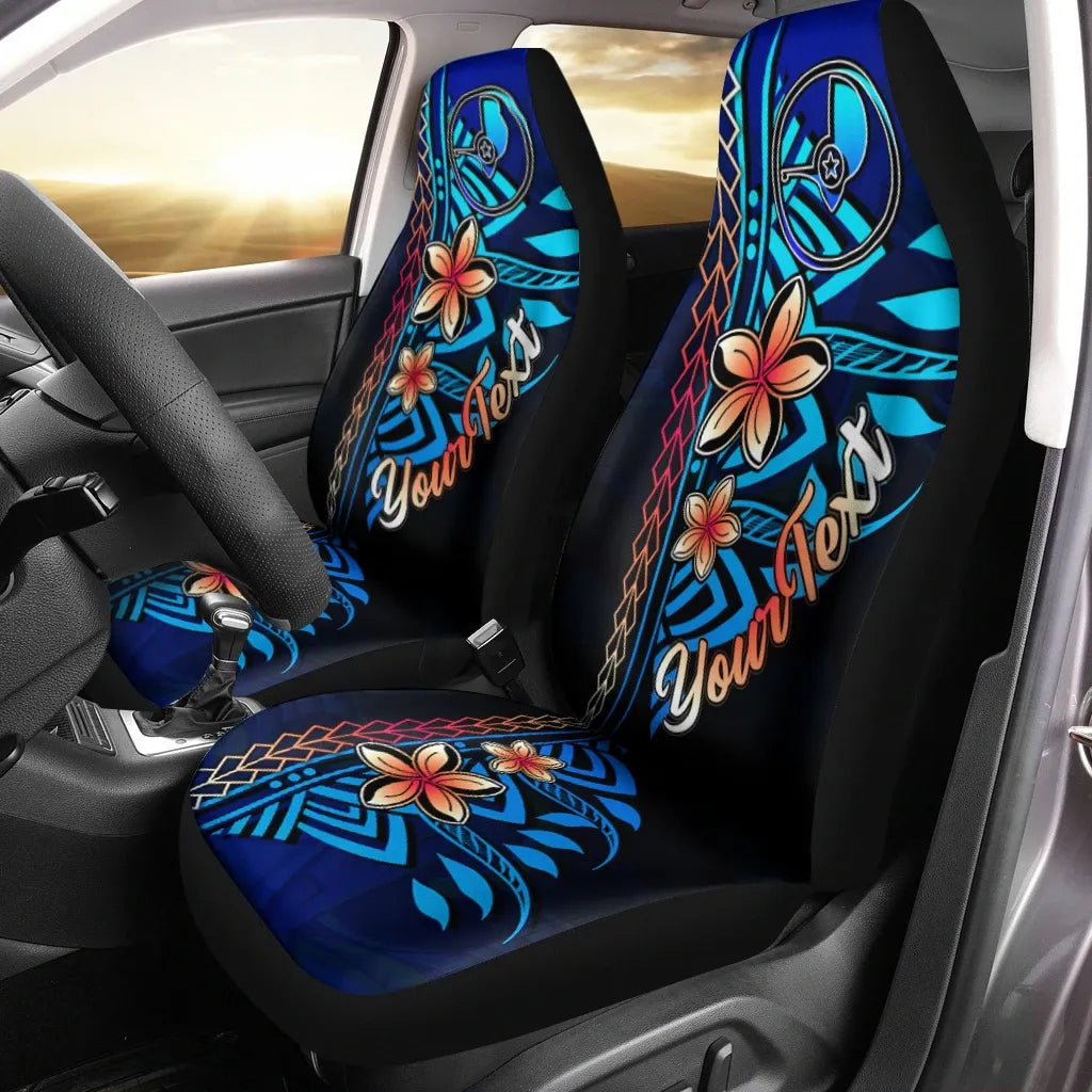 Yap Custom Personalised Car Seat Covers - Vintage Tribal Mountain