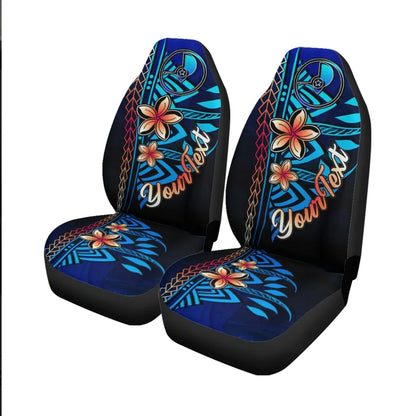 Yap Custom Personalised Car Seat Covers - Vintage Tribal Mountain