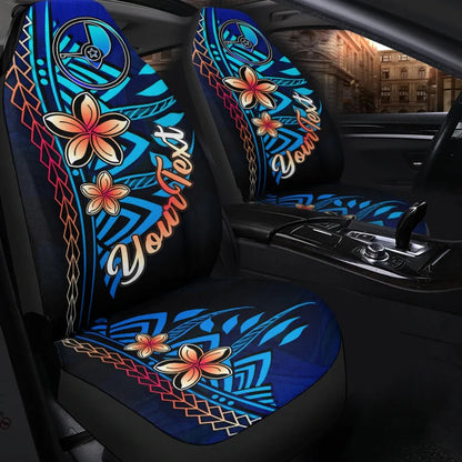 Yap Custom Personalised Car Seat Covers - Vintage Tribal Mountain
