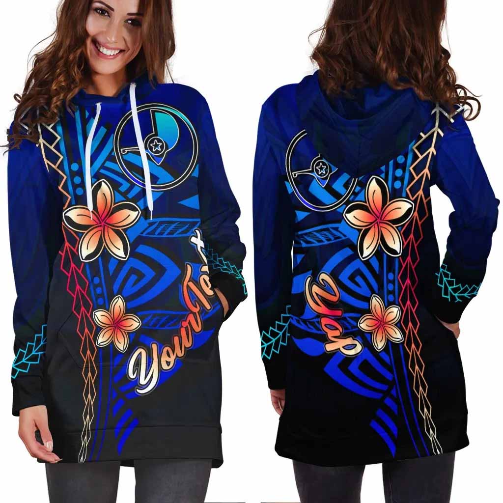 Yap Custom Personalised Hoodie Dress - Vintage Tribal Mountain