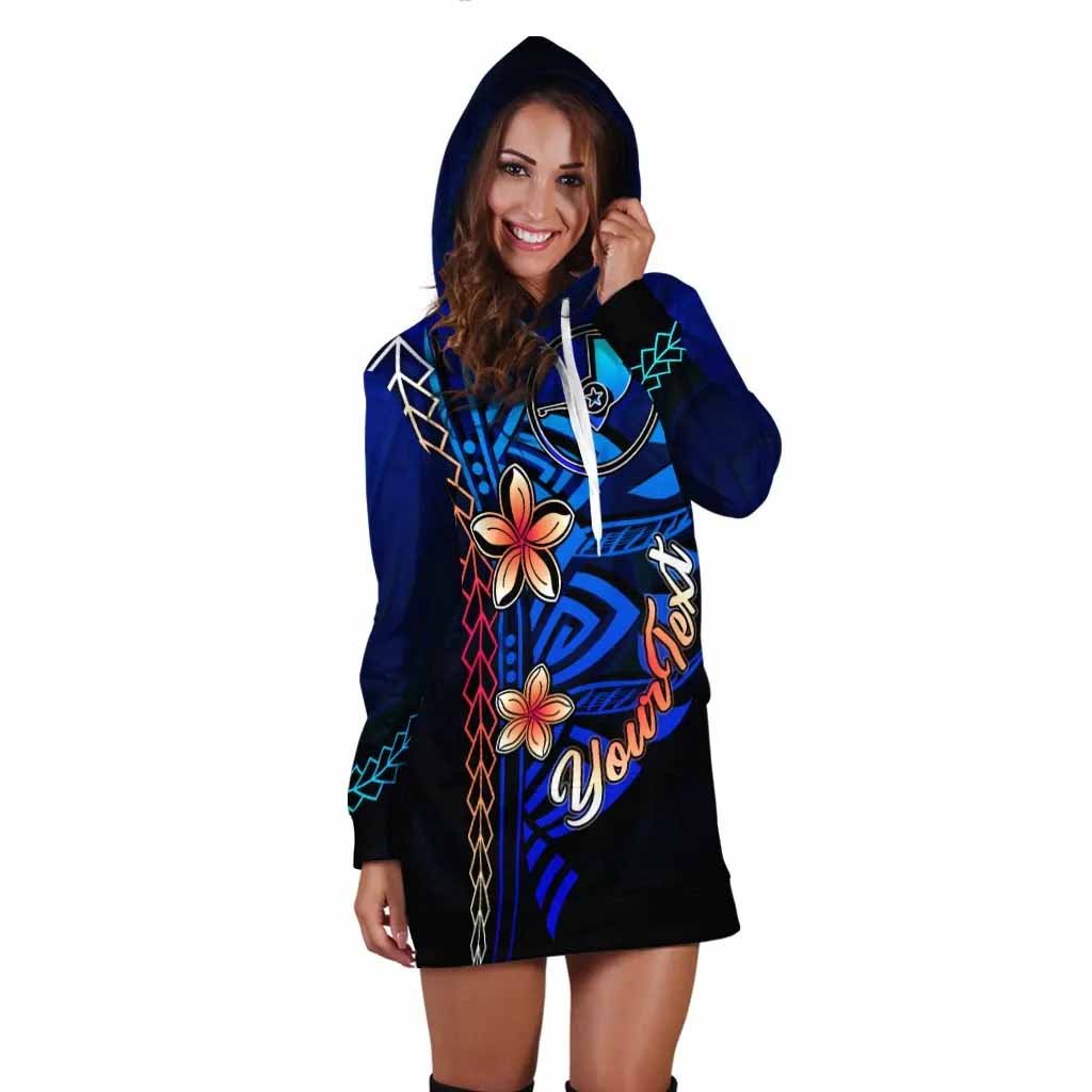 Yap Custom Personalised Hoodie Dress - Vintage Tribal Mountain