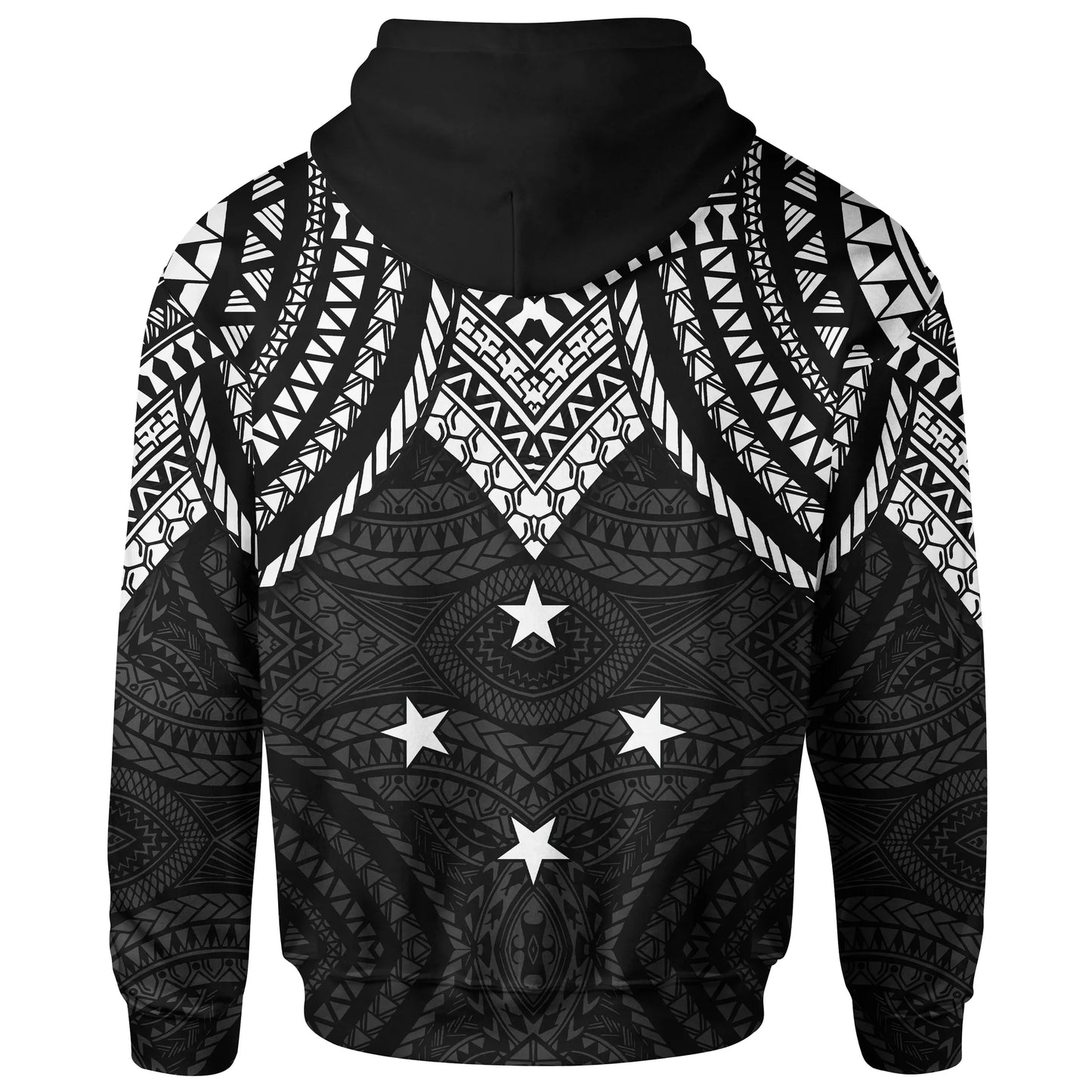 Yap Custom Personalised Hoodie - Micronesian Pattern Armor Style