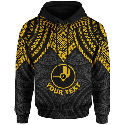 Yap Custom Personalised Hoodie - Micronesian Pattern Armor Style