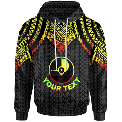 Yap Custom Personalised Hoodie - Polynesian Armor Style Reagge