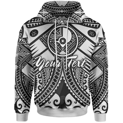 Yap Custom Personalised Hoodie - White Seal with Polynesian Tattoo