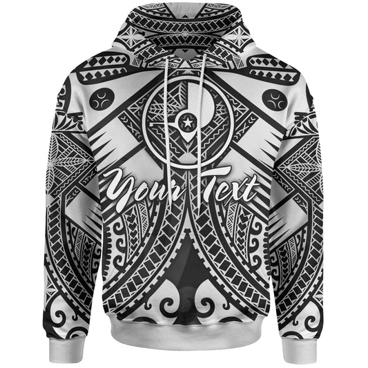 Yap Custom Personalised Hoodie - White Seal with Polynesian Tattoo