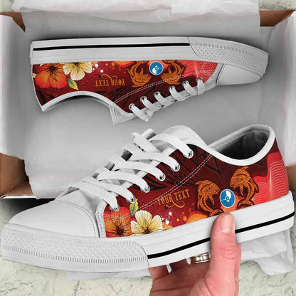 Yap Custom Personalised Low Top Shoes - Tribal Tuna Fish