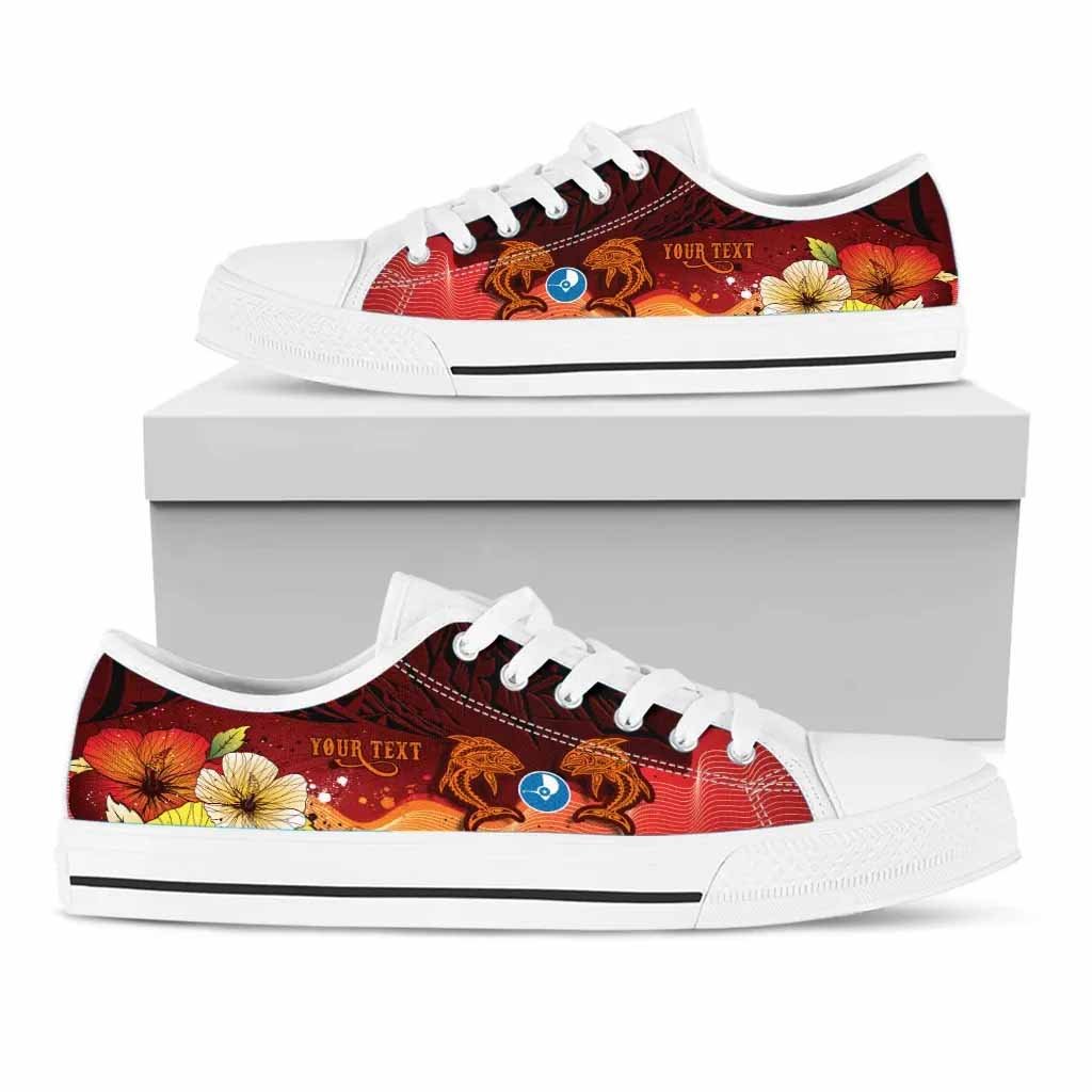 Yap Custom Personalised Low Top Shoes - Tribal Tuna Fish