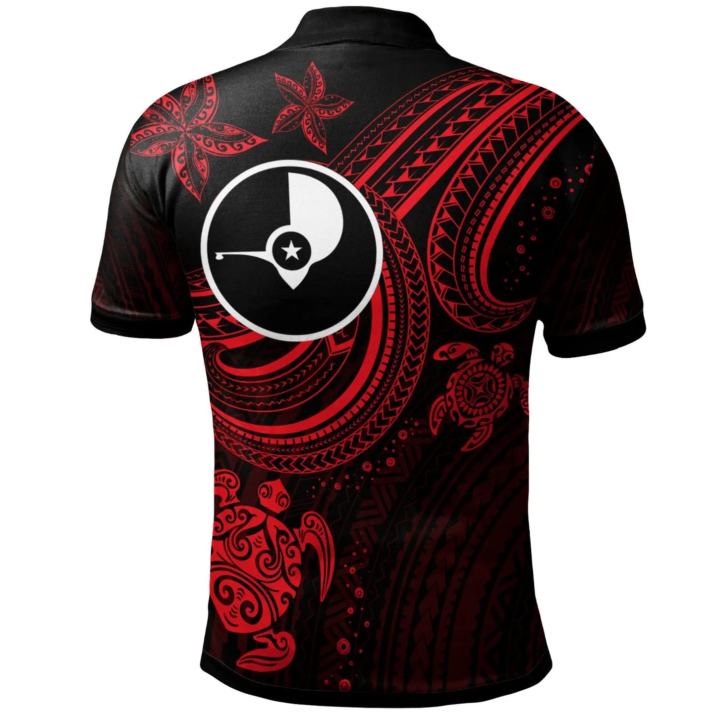 Yap Custom Personalised Polo Shirt - Red Turtle