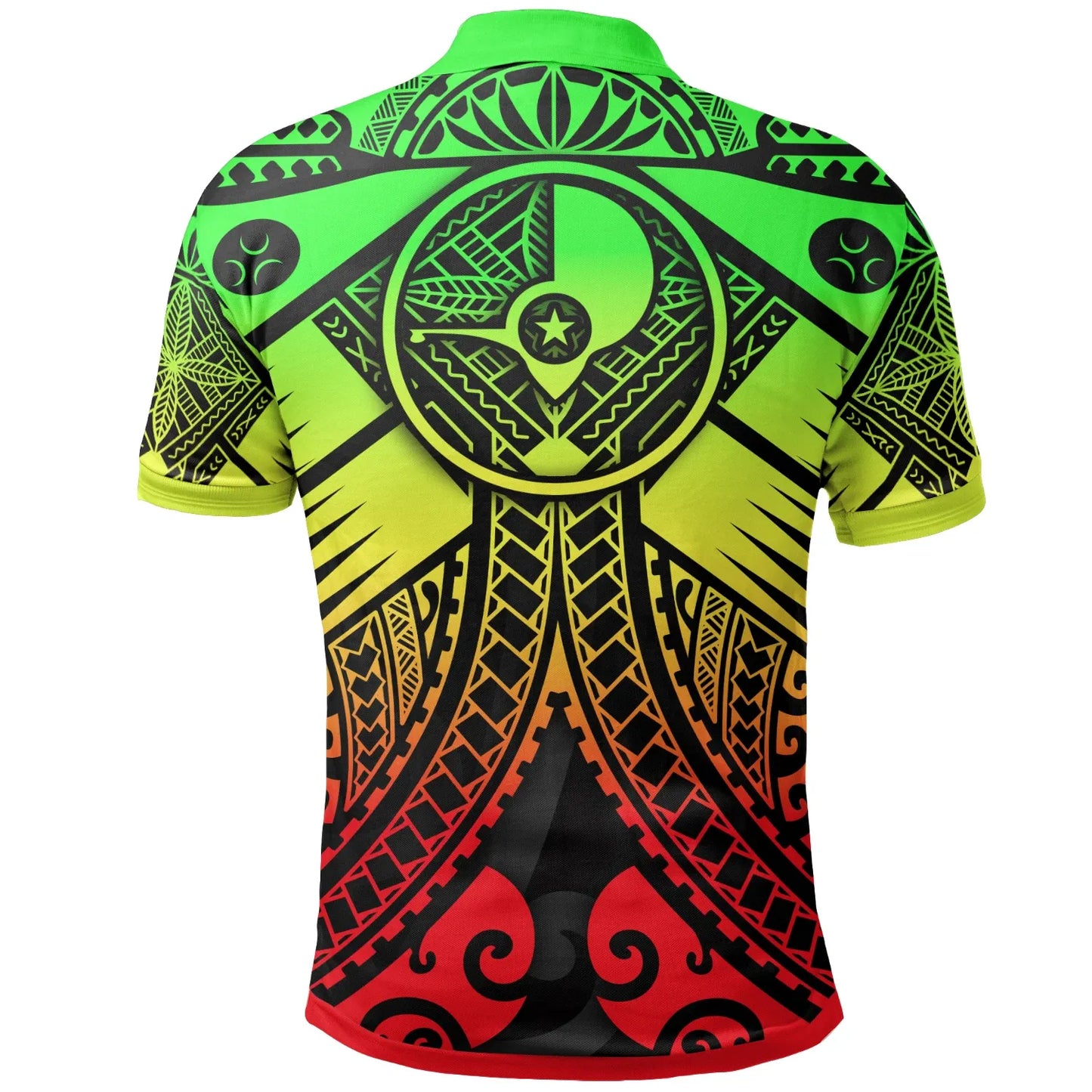 Yap Custom Personalised Polo Shirt - Reggae Seal with Polynesian Tattoo