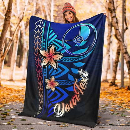 Yap Custom Personalised Premium Blanket - Vintage Tribal Mountain