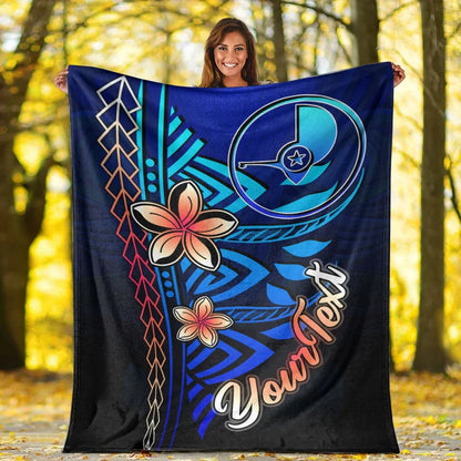 Yap Custom Personalised Premium Blanket - Vintage Tribal Mountain
