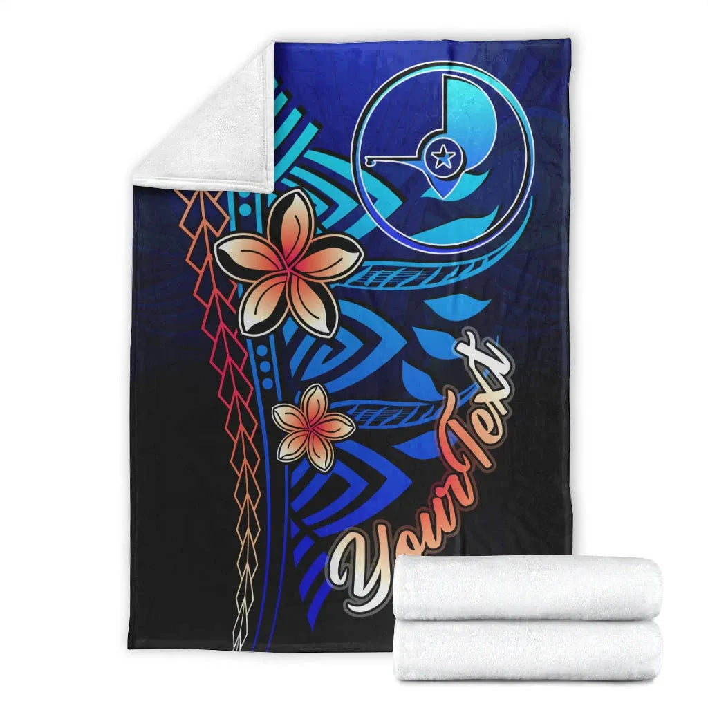 Yap Custom Personalised Premium Blanket - Vintage Tribal Mountain